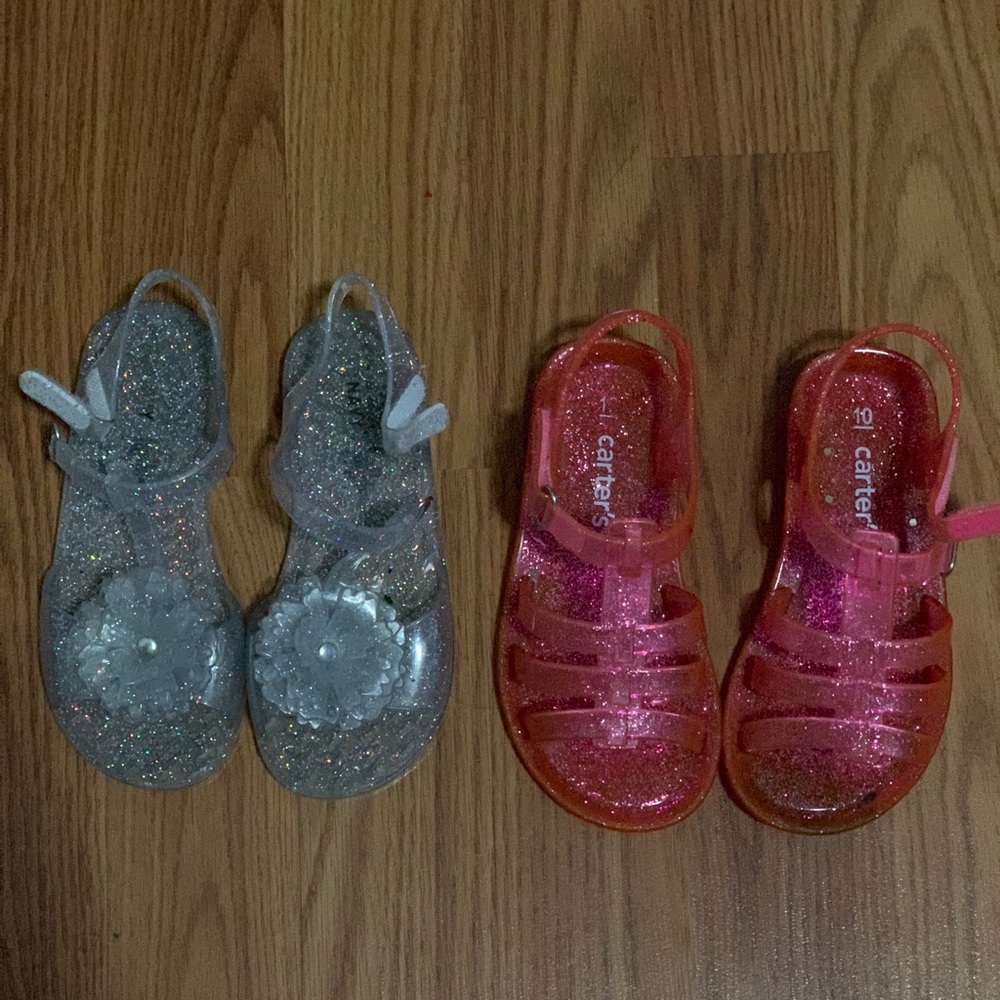 Old Navy and Carter Jellies size 10